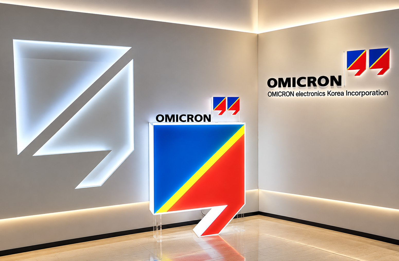 OMICRON 사인 디스플레이